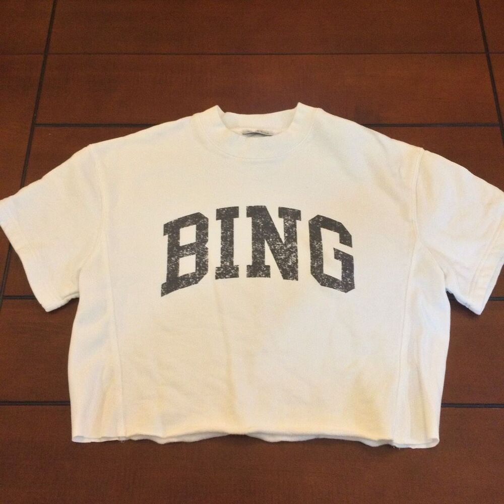 Anine Bing jay sweatshirt xs white oversized